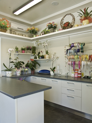 Arredamento chiosco fiori